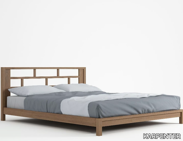 SAKAE - Solid wood queen size bed _ KARPENTER