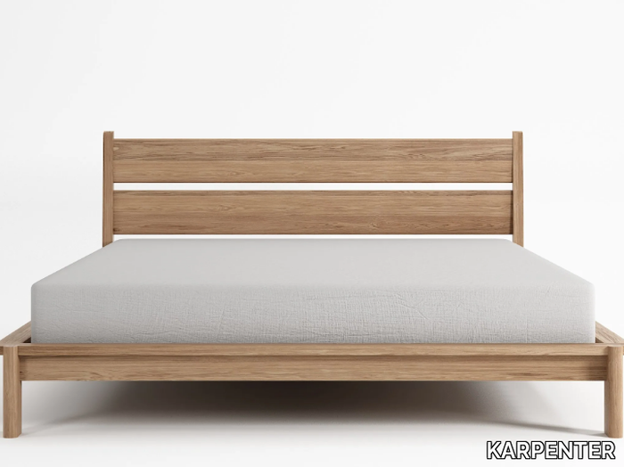 TAKU 1 - Solid wood queen size bed _ KARPENTER