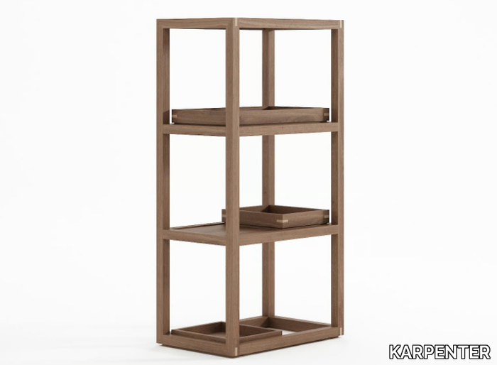 UP & DOWN VERTICAL II - Open wooden shelving unit _ KARPENTER