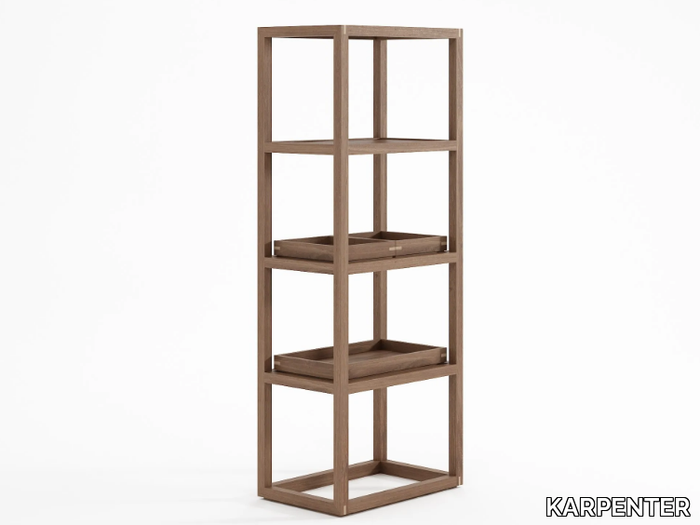 UP & DOWN VERTICAL III - Open wooden shelving unit _ KARPENTER