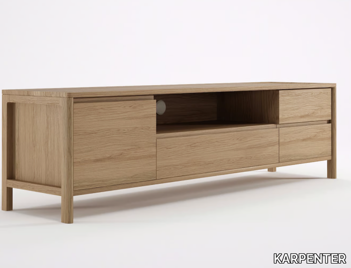 CIRCA17 - Wooden sideboard with flap doors _ KARPENTER