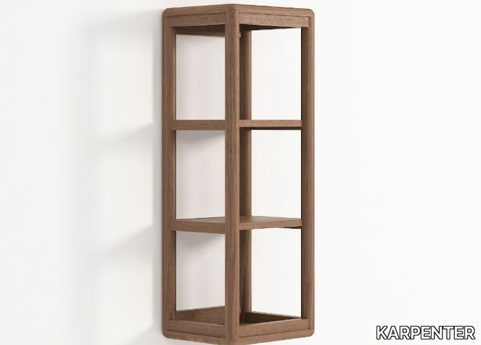 DÆK 3 - Open teak wall cabinet _ KARPENTER