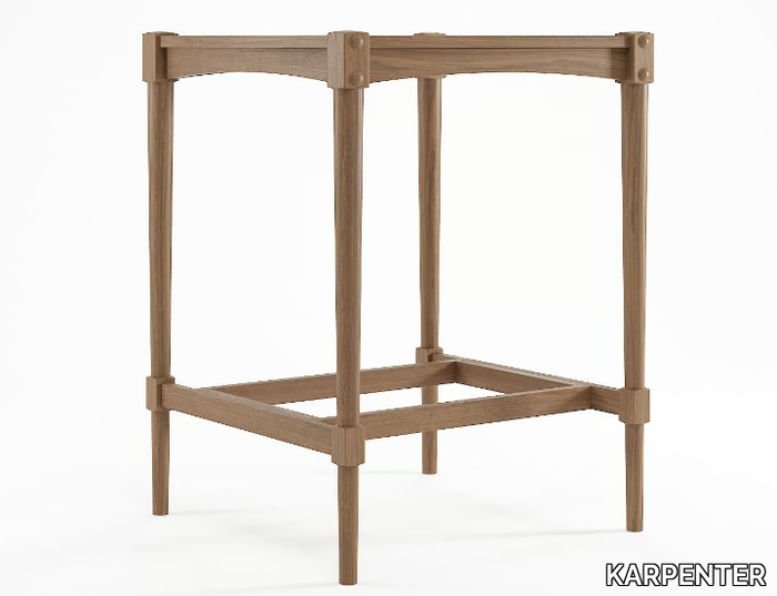 KATCHWORK - Solid wood high table _ KARPENTER