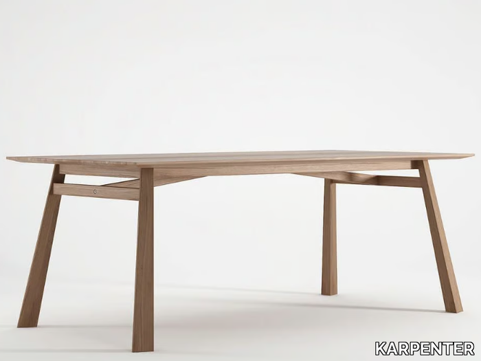 CARPENTER - Rectangular wooden dining table _ KARPENTER