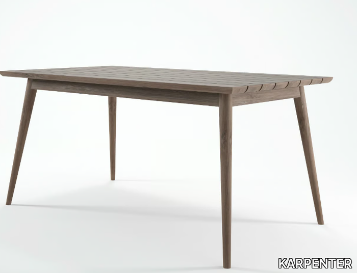 VINTAGE OUTDOOR - Teak garden table _ KARPENTER