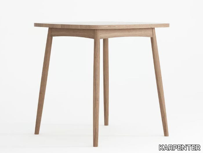 TWIST - Square solid wood dining table _ KARPENTER