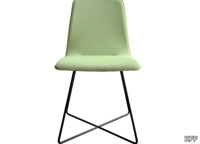 MAVERICK POLSTER - Upholstered metal chair _ KFF