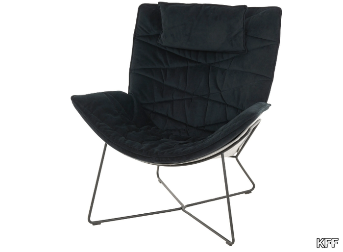 NEST PURE - Upholstered armchair with armrests _ KFF