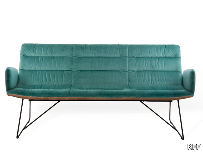 ARVA LIGHT - Upholstered bench with back _ KFF