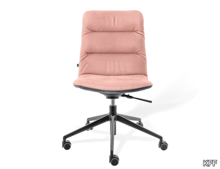 ARVA LIGHT - Swivel upholstered office chair with castors _ KFF