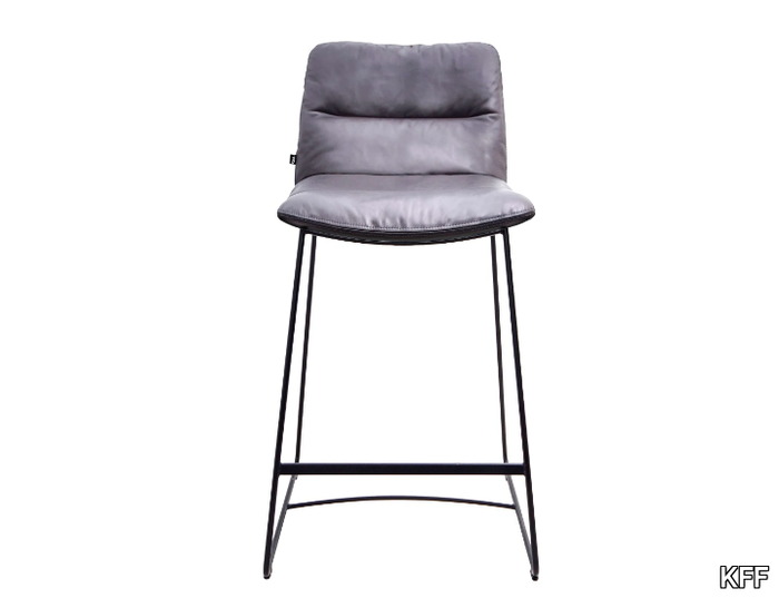 ARVA LIGHT - Sled base kitchen stool with footrest _ KFF