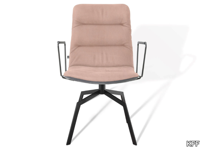 ARVA LIGHT - Swivel upholstered chair with armrests _ KFF