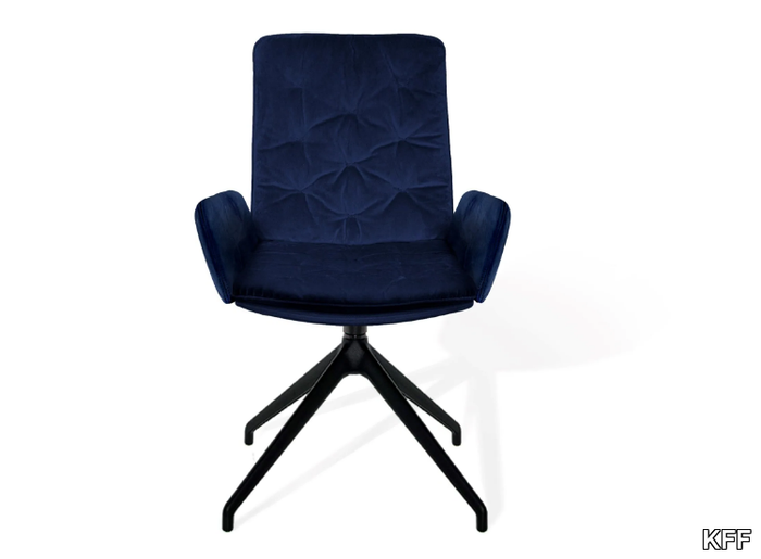 ARVA STITCH - Swivel upholstered chair with armrests _ KFF