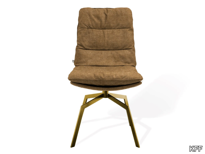 ARVA - Swivel upholstered trestle-based chair _ KFF