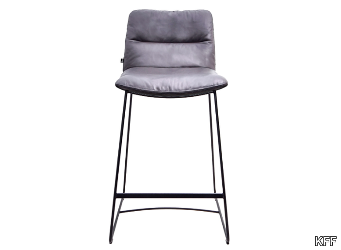 ARVA LIGHT - Sled base barstool with footrest _ KFF