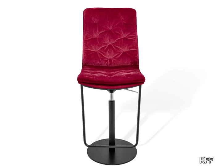 ARVA STITCH - High tufted stool with back _ KFF