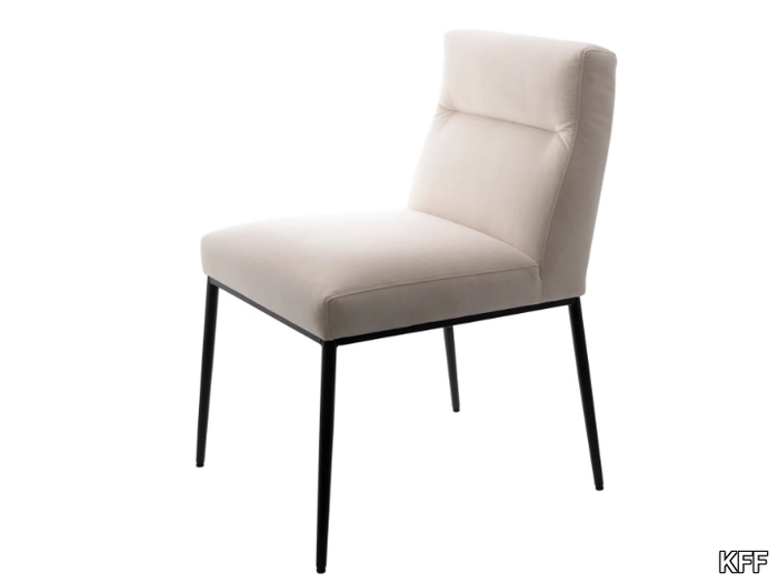 D-FINE - Side chair with 4-leg round tube frame conical _ KFF