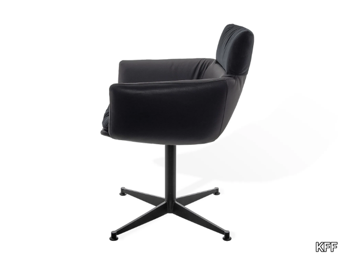 FAYE - Side chair with armrests and 4-leg-star-frame FSX _ KFF