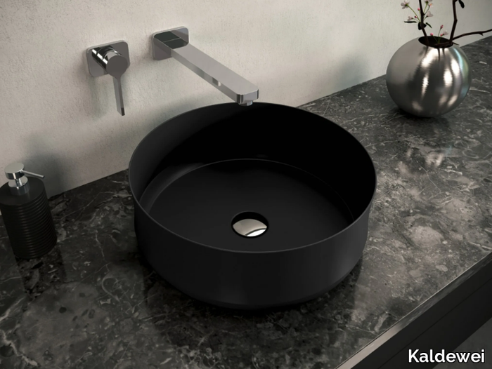 MING - Round single enamelled steel washbasin _ Kaldewei