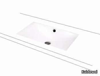 SILENIO - Undermount enamelled steel washbasin _ Kaldewei