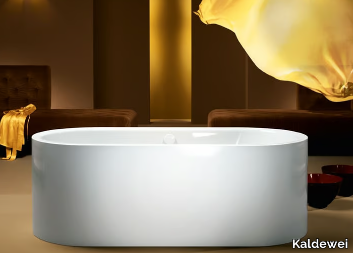 MEISTERSTÜCK CENTRO DUO OVAL - Freestanding oval enamelled steel bathtub _ Kaldewei