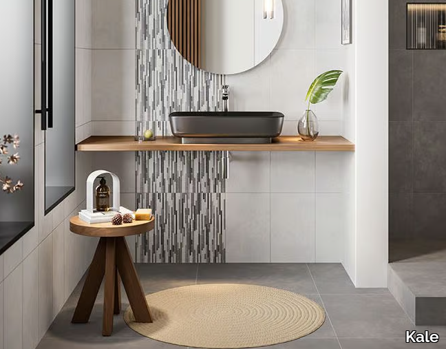 PASSION - Porcelain stoneware wall/floor tiles with concrete effect _ Kale