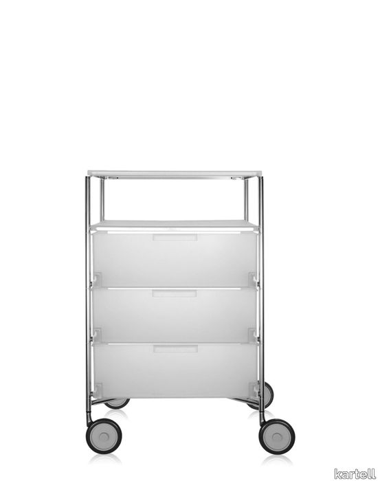 Mobil 3 drawers / 1 shelf with wheels 