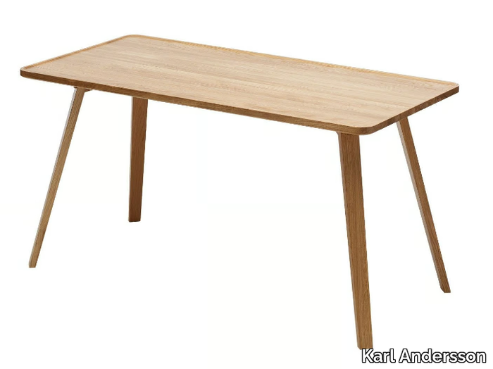 MILL - Rectangular solid wood dining table _ Karl Andersson