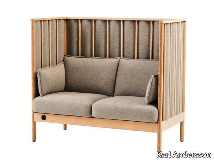 ONDULÉ - 2 seater high-back wooden sofa _ Karl Andersson