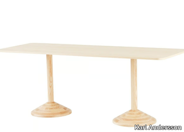 PIVÅ PV1 - H90cm - Rectangular wooden high table _ Karl Andersson