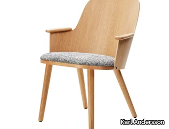 SANDER CONFERENCE - Wooden chair with armrests _ Karl Andersson