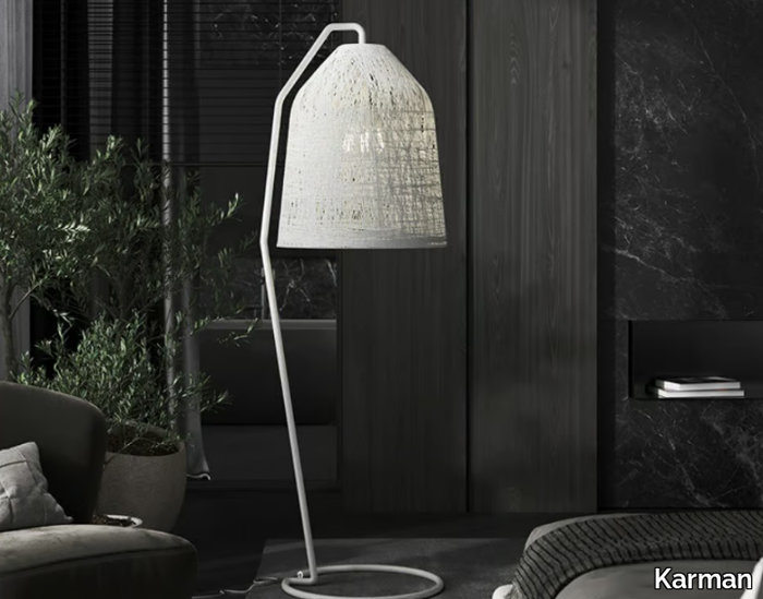 BLACKOUT - Fiberglass floor lamp _ Karman