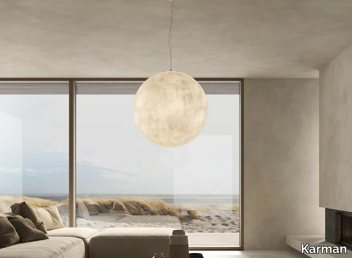 ULULÌ - ULULÀ - Fiberglass pendant lamp _ Karman