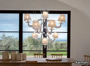 DEJA-VU - Ceramic chandelier _ Karman
