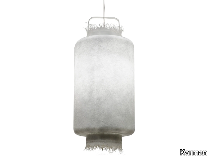 KIMONO - Fiberglass outdoor pendant lamp _ Karman