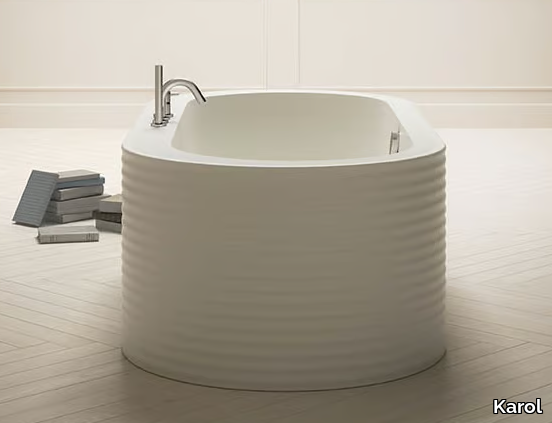 ONEWEEK - Freestanding oval Kcryl bathtub _ Karol