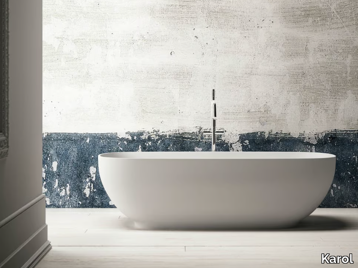 ALEXIA - Freestanding oval Ksolid bathtub _ Karol