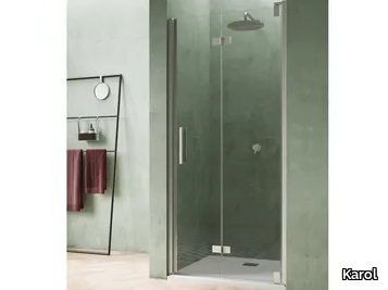 BLACKBERRY QJ - Niche shower cabin with folding door _ Karol