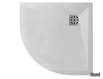 CLIFF - Corner Kstone shower tray _ Karol