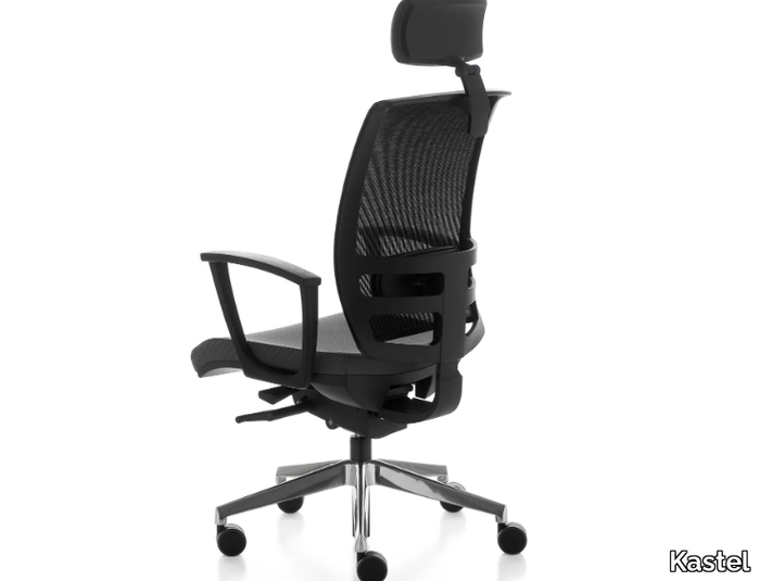 KONICA - Swivel office chair with castors with 5-Spoke base _ Kastel