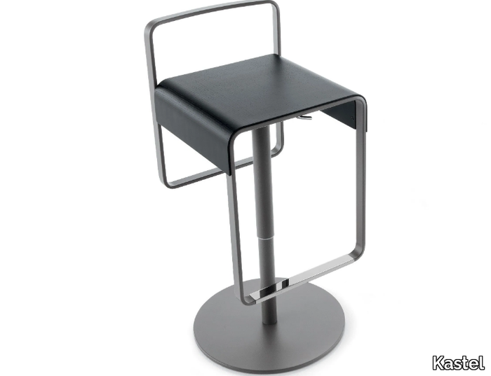 KYRO - Height-adjustable steel stool _ Kastel