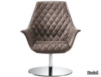 KIMERA - Swivel armchair with armrests _ Kastel