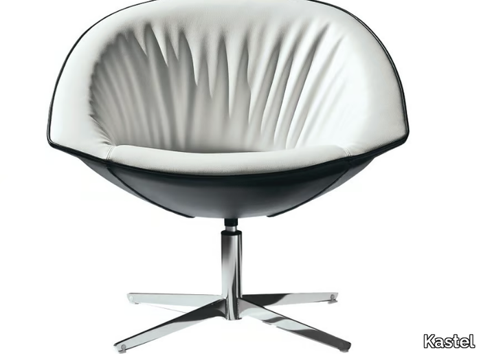 KROKUS - Swivel with 4-spoke base chair with armrests _ Kastel