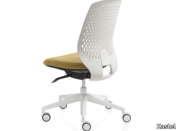 KEY SMART - Fabric office chair with castors with 5-Spoke base _ Kastel