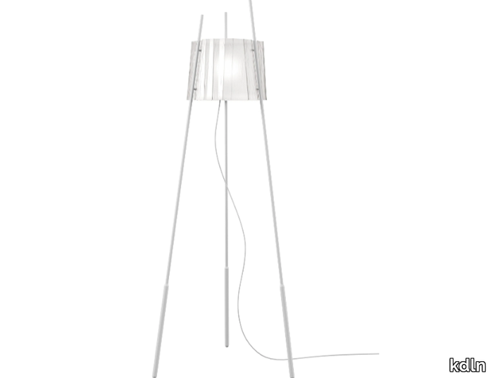 TYLA - Glass floor lamp with dimmer _ KDLN