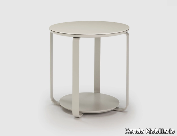 CLIK - Round wooden side table _ Kendo Mobiliario