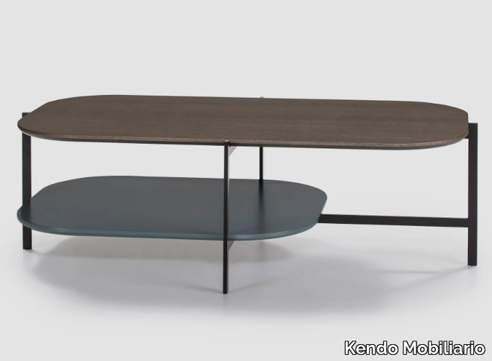 EXO - Low coffee table with integrated magazine rack _ Kendo Mobiliario