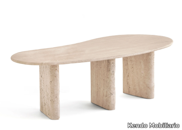 TREVISO - Travertine coffee table _ Kendo Mobiliario