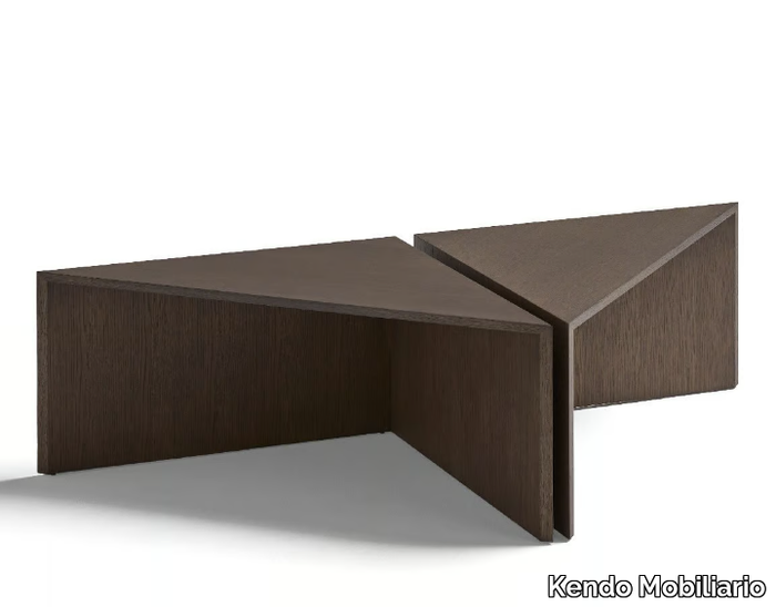 PORCIONES - Modular triangular coffee table _ Kendo Mobiliario