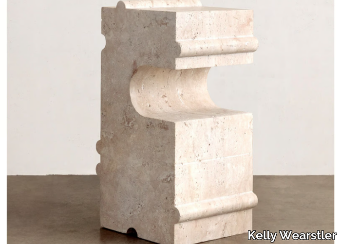 HUME - Natural stone high side table _ Kelly Wearstler